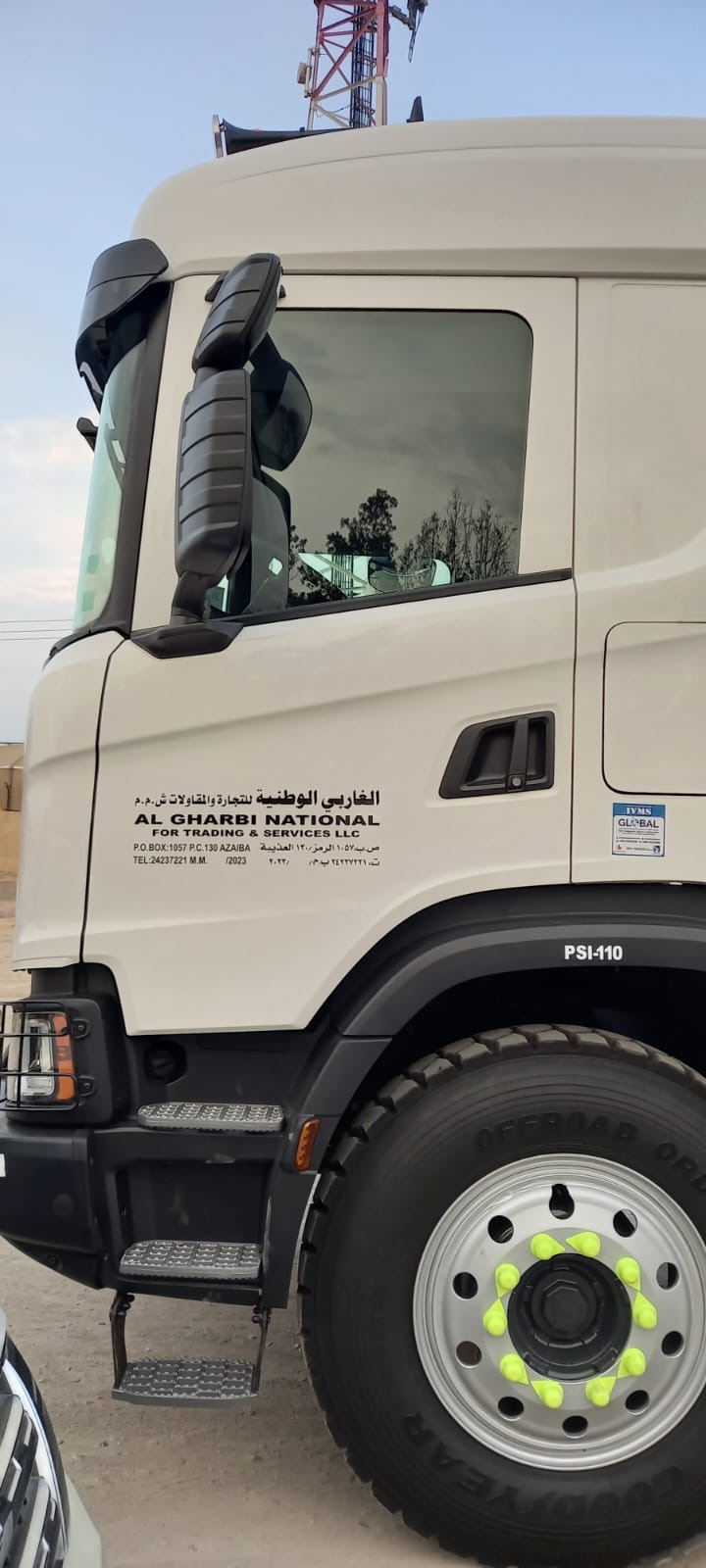 Al Gharbi National branded Scania fleet vehicle